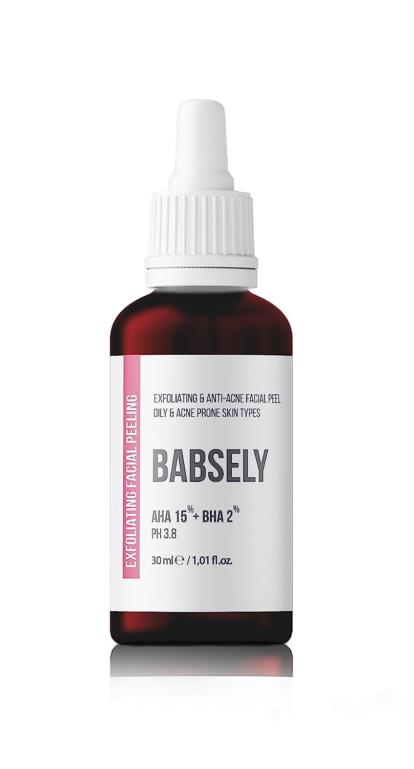 exfoliating aha bha serum peeling solution by Babsely